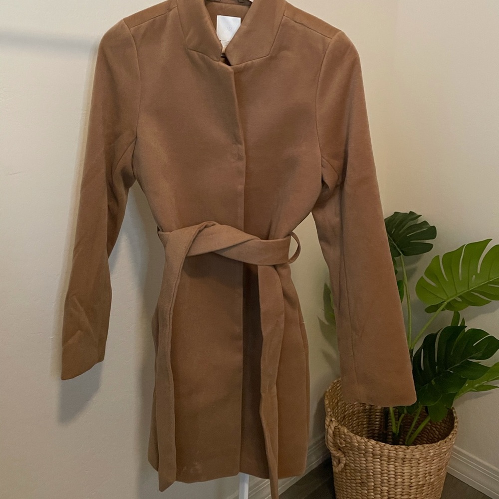 Hnm coat in camel